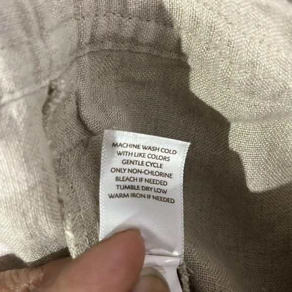 NWT J.Jill Love Linen Flax Wide Leg Pants Sz Large Missy - Picture 6 of 6